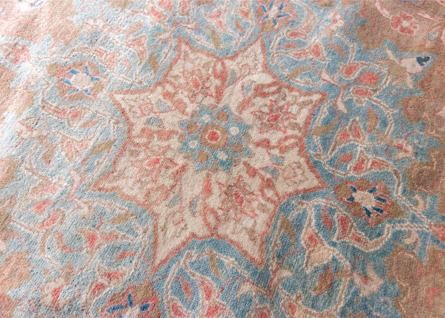 Vintage Mahal Hand-Knotted Wool Persian Rug