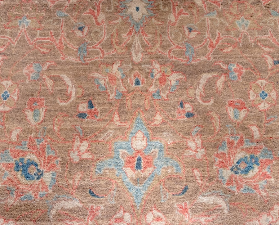 Vintage Mahal Hand-Knotted Wool Persian Rug