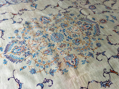 Vintage Kerman Hand-Knotted Wool Persian Rug