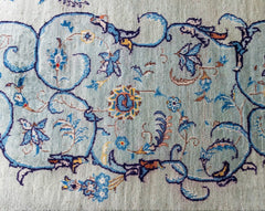 Vintage Kerman Hand-Knotted Wool Persian Rug