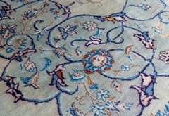 Vintage Kerman Hand-Knotted Wool Persian Rug