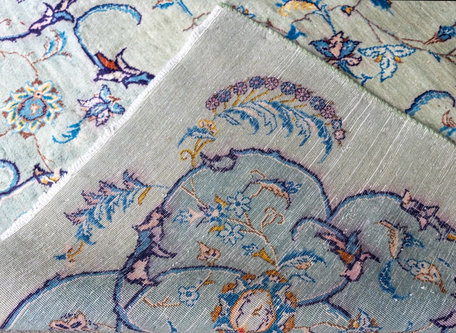 Vintage Kerman Hand-Knotted Wool Persian Rug