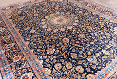 Vintage Kashmar Hand-Knotted Persian Wool Rug