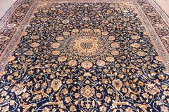 Vintage Kashmar Hand-Knotted Persian Wool Rug