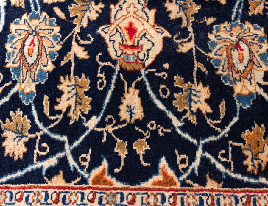 Vintage Kashmar Hand-Knotted Persian Wool Rug