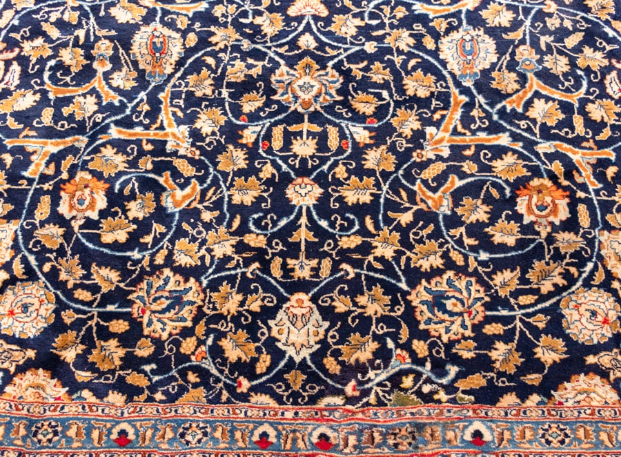 Vintage Kashmar Hand-Knotted Persian Wool Rug