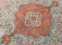 Vintage Tabriz Hand-Knotted Wool Persian Rug