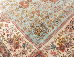 Vintage Tabriz Hand-Knotted Wool Persian Rug