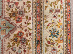 Vintage Tabriz Hand-Knotted Wool Persian Rug