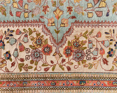 Vintage Tabriz Hand-Knotted Wool Persian Rug