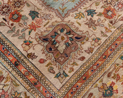 Vintage Tabriz Hand-Knotted Wool Persian Rug
