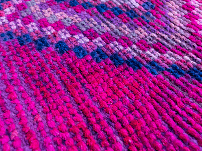 Vintage Turkish Hand- Knotted Wool Runner Rug