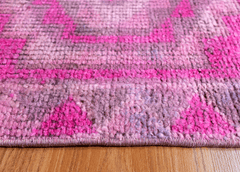 Vintage Turkish Hand- Knotted Wool Runner Rug