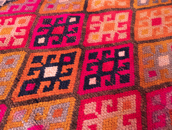 Vintage Turkish Hand- Knotted Wool Runner Rug