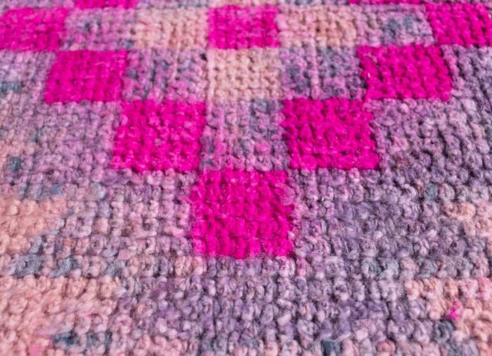 Vintage Turkish Hand- Knotted Wool Runner Rug