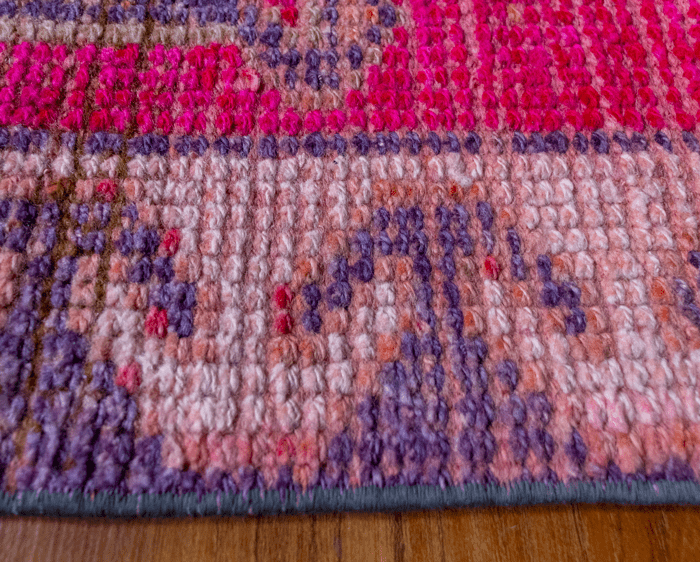 Vintage Turkish Hand- Knotted Wool Runner Rug