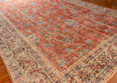 Vintage Hand-Knotted Turkish Rug