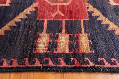 Vintage Meshkin Hand-Knotted Persian Wool Runner Rug