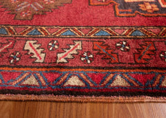 Vintage Ardabil Hand-Knotted Persian Wool Runner Rug