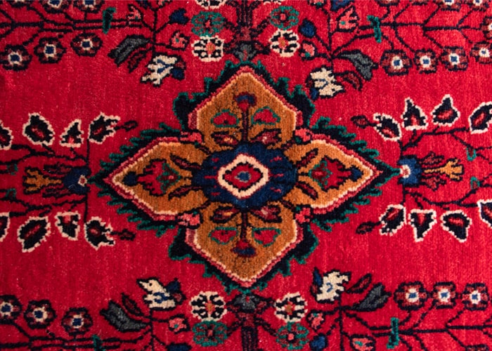 Vintage Hamedan Hand-Knotted Persian Wool Runner Rug