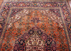 Vintage Tabriz Hand-Knotted Wool Persian Rug