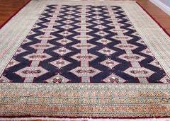 Vintage Torkman Hand-Knotted Wool Persian Rug