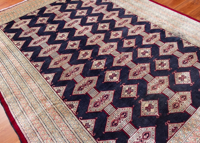 Vintage Torkman Hand-Knotted Wool Persian Rug