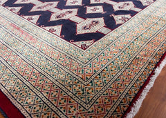 Vintage Torkman Hand-Knotted Wool Persian Rug