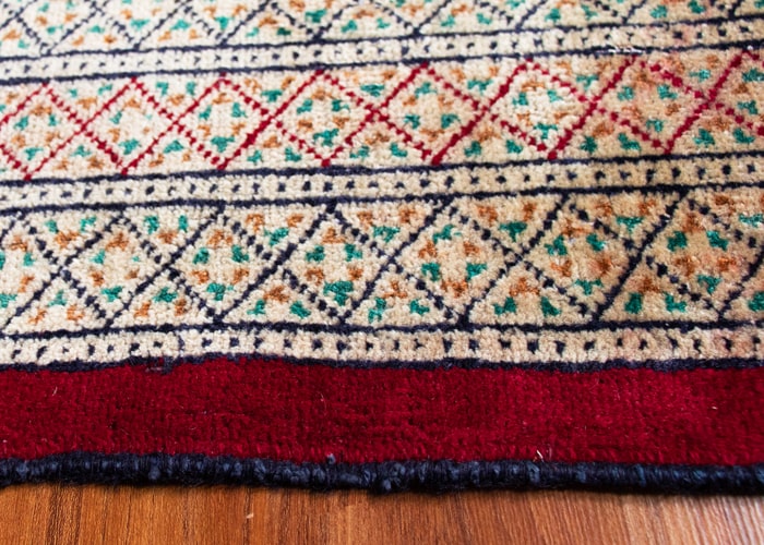 Vintage Torkman Hand-Knotted Wool Persian Rug