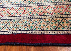 Vintage Torkman Hand-Knotted Wool Persian Rug