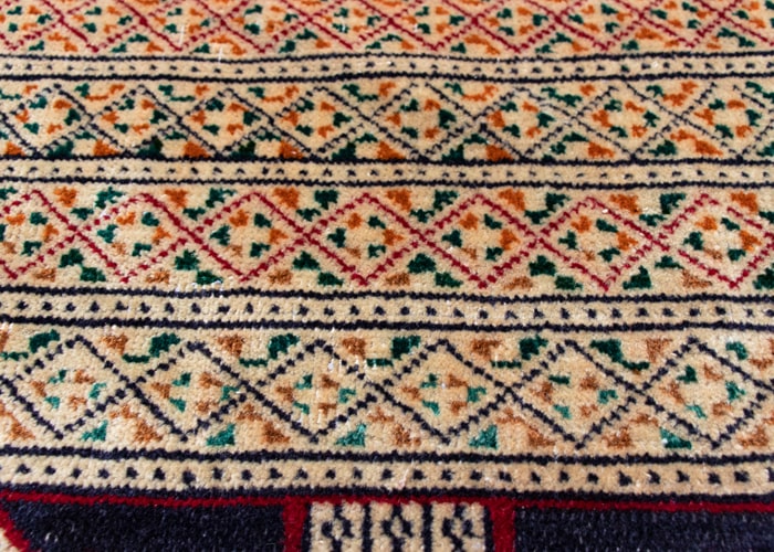 Vintage Torkman Hand-Knotted Wool Persian Rug