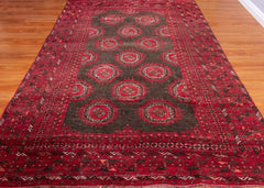 Vintage Baluch Hand-Knotted Wool Persian Rug