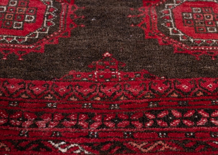 Vintage Baluch Hand-Knotted Wool Persian Rug