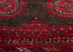 Vintage Baluch Hand-Knotted Wool Persian Rug