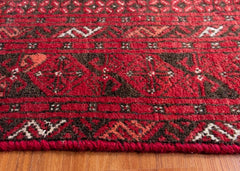 Vintage Baluch Hand-Knotted Wool Persian Rug