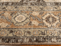Vintage Hand-Knotted Distressed Turkish Rug