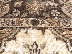 Vintage Hand-Knotted Distressed Turkish Rug