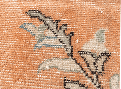 Vintage Hand-Knotted Distressed Turkish Rug