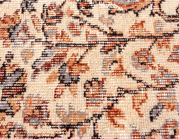 Vintage Hand-Knotted Distressed Turkish Rug