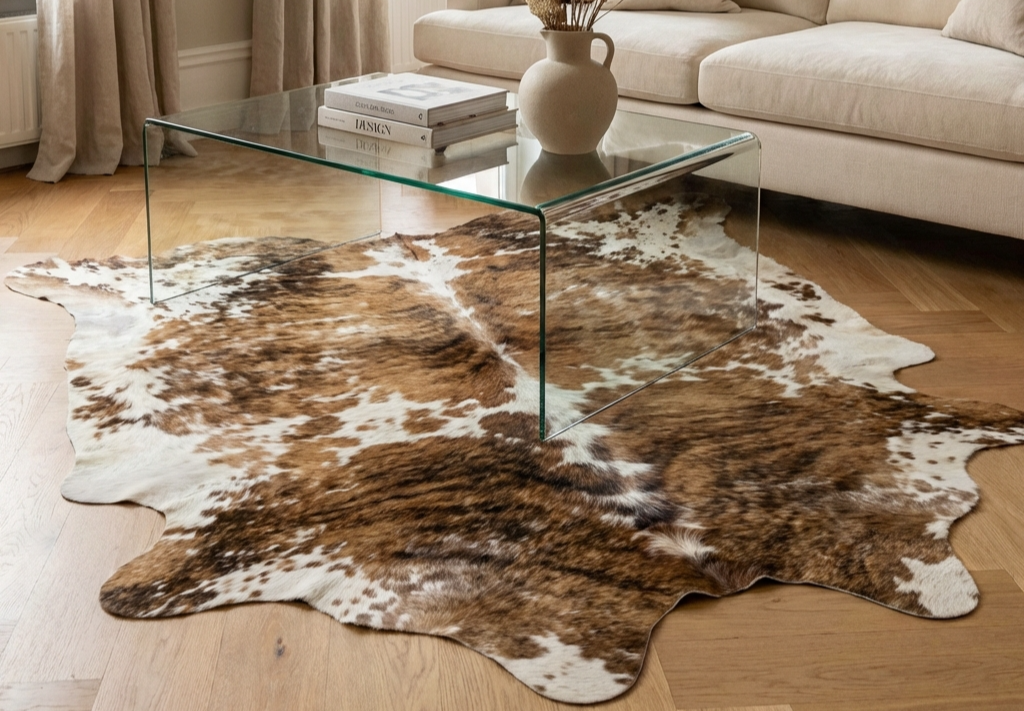 cheap cowhide rug in living room australia
