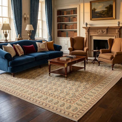 Vintage Kashan Hand-Knotted Wool Persian Rug (Size: 300 X 390 CM)