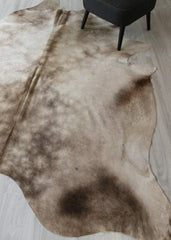 (Rare) Metallic/Rustic Cowhide Rug (Size: 260 X 220 CM) CHR2394
