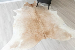 Beige And White Cowhide Rug (Size: 220 X 200 CM) CHR2398