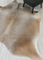 (Rare) Gris Tan Cowhide Rug (Size: 230 x 190 CM) CHR2358