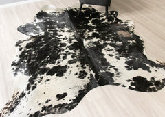 Salt Pepper Black & White Cowhide Rug (Size: 240 X 200 CM) CHR2431