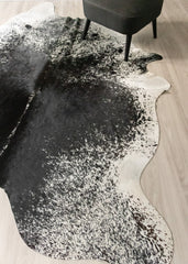 Salt Pepper Black & White Cowhide Rug (Size: 270 X 210 CM) CHR2434