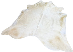 (Rare) Cream Off White Cowhide Rug (Size: 210 X 190 CM) CHR1893