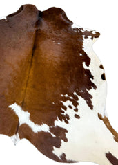 Brown And White Cowhide Rug (Size: 230 X 200 CM) CHR1898