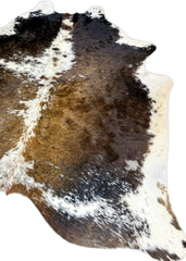 Salt Pepper Tri-Color Cowhide Rug (Size: 230 X 220 CM) CHR1903