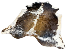 Salt Pepper Tri-Color Cowhide Rug (Size: 230 X 220 CM) CHR1903